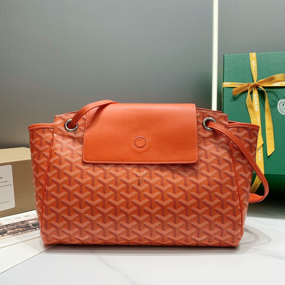 Rouette Souple Shoulder Bag In Orange